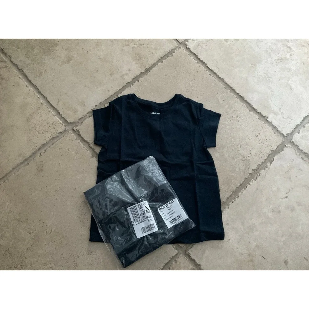 NEW Lands End Uniform Navy T shirt and Gray cardigan sweater Bundle! Small (4) - Picture 5 of 7